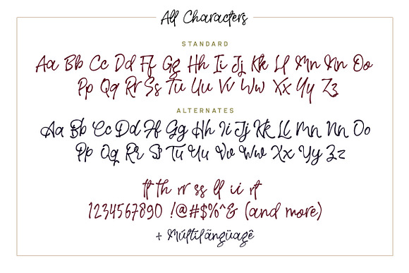 Rose Colored - Handwriting Script in Script Fonts - product preview 7