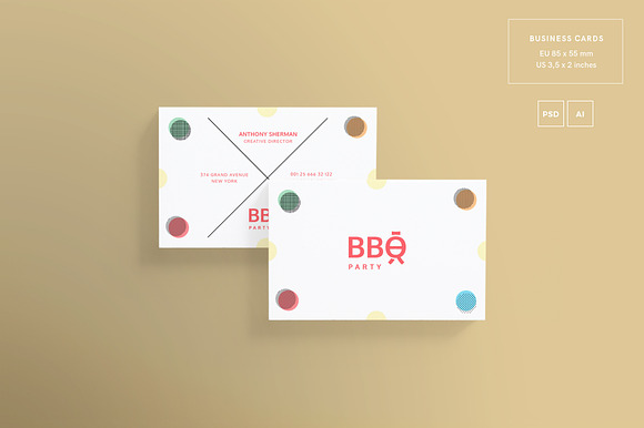 Branding Pack | BBQ Party in Branding Mockups - product preview 1