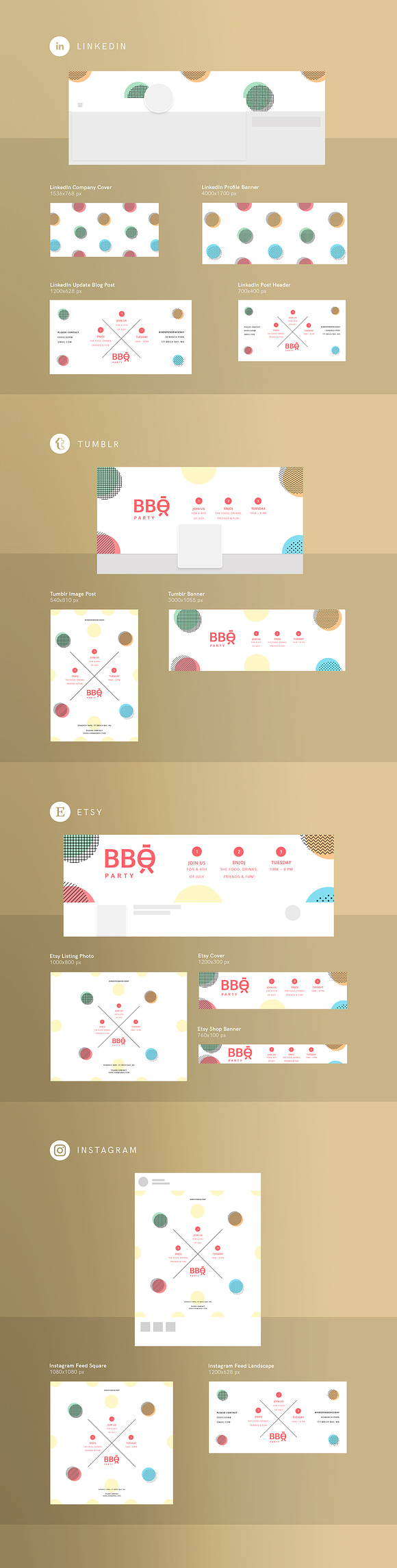 Branding Pack | BBQ Party in Branding Mockups - product preview 7