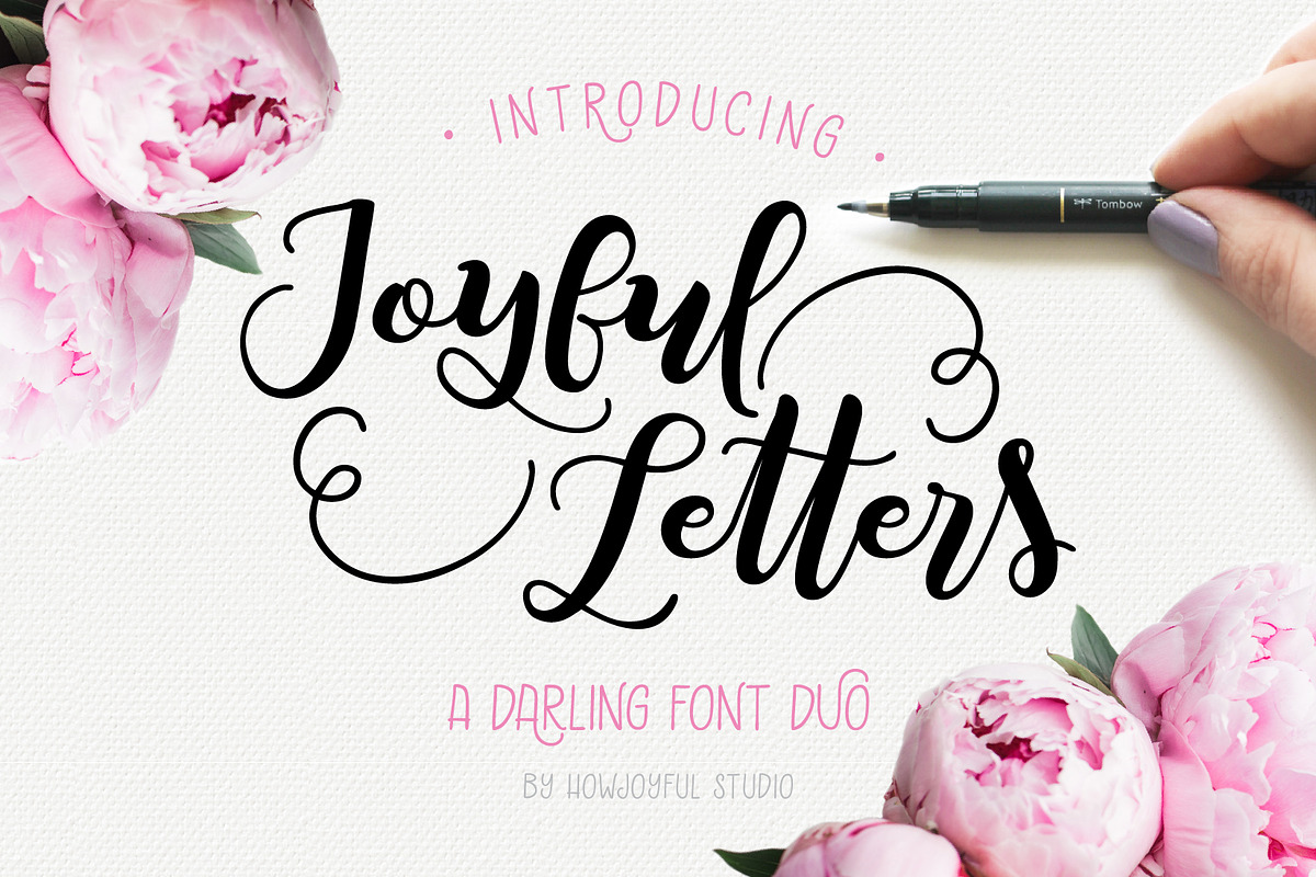 Joyful Letters font duo in Lettering Fonts - product preview 8