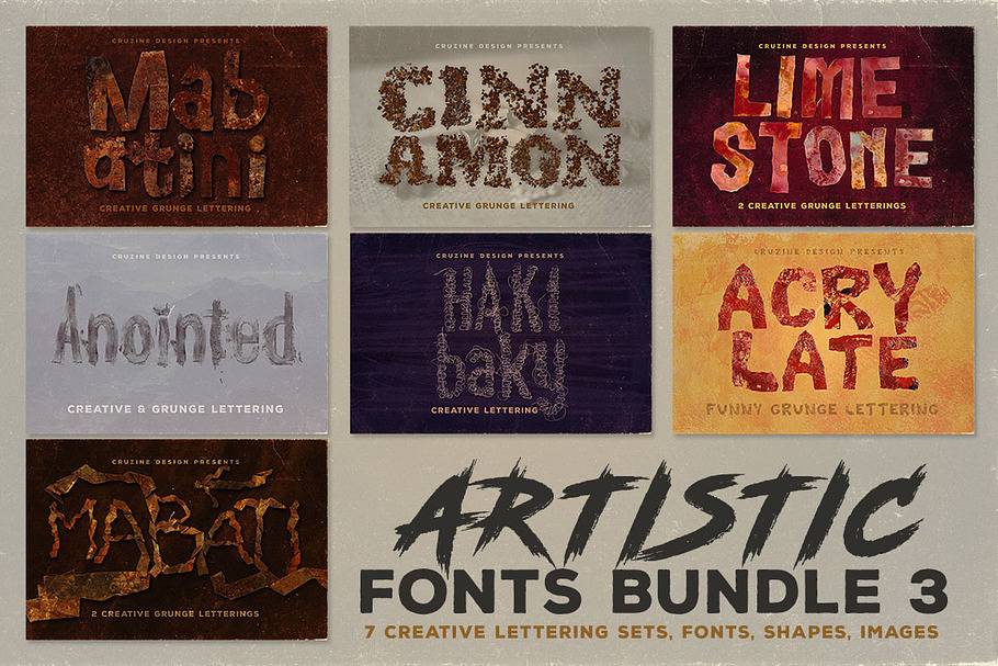 Artistic Fonts Bundle 3 in Display Fonts - product preview 8