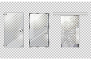 Glass Door Collection on Transparent Background