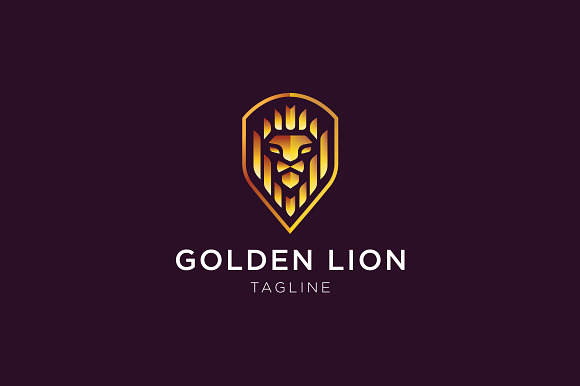 Golden Lion Logo in Logo Templates - product preview 2