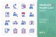 Medical Icons Set 2 - Outline Series