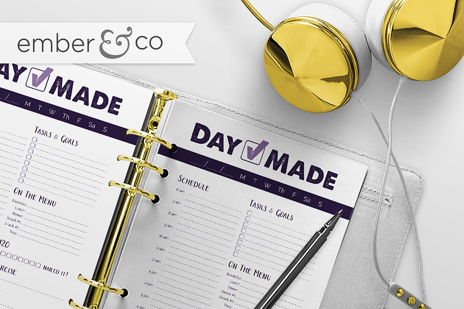 Daily Planner Printable, 4 Sizes