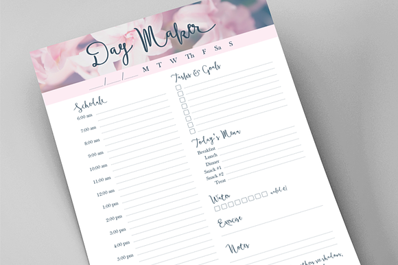 Daily Planner Printable in Templates - product preview 2