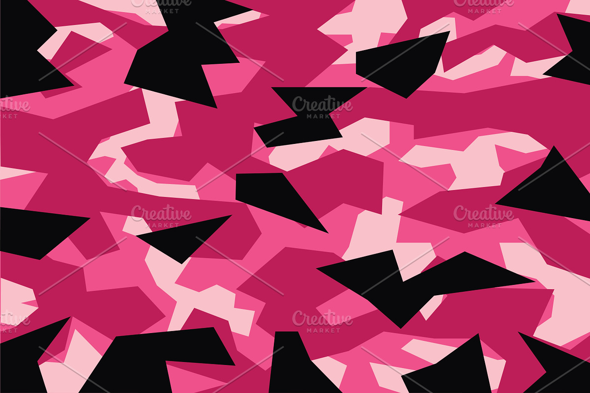 pink geometric camouflage in Textures - product preview 8