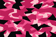 pink geometric camouflage