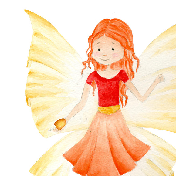 Autumn fairy clipart in Illustrations - product preview 2