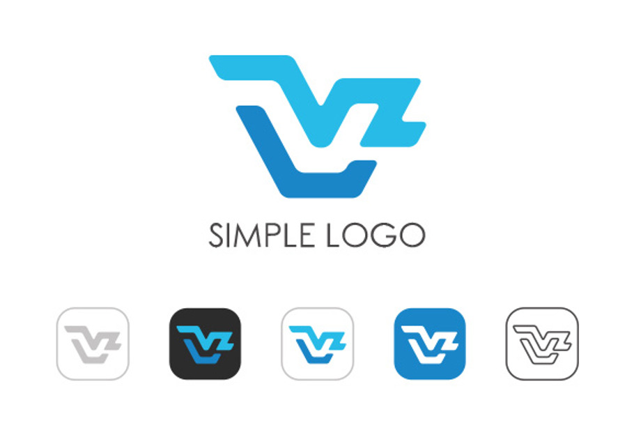 Minimal V Logo in Logo Templates - product preview 8