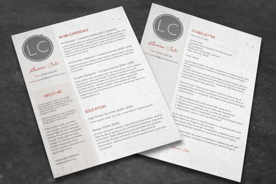 Conservative CV + Cover Letter in Letter Templates - product preview 8