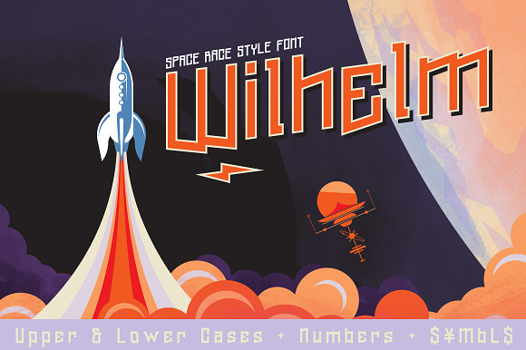 Wilhelm Font & Space Vectors in Military Fonts - product preview 1