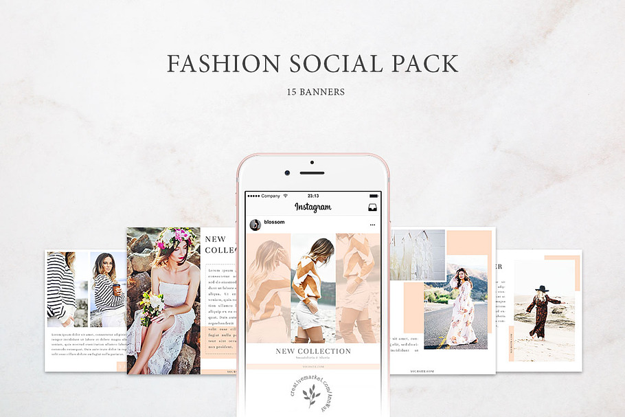 Instagram / Fashion Social Pack 2
