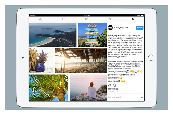 INSTAGRAM TEMPLATE PACK : OCEAN in Instagram Templates - product preview 1