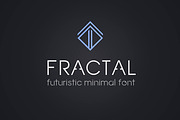 Fractal. Futuristic OTF font
