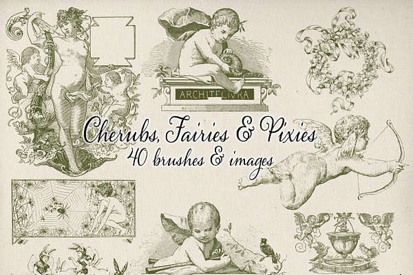 Cherubs, Fairies & Pixies Brush Set