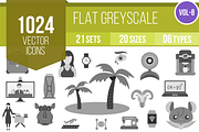 1024 Greyscale Icons (V8)
