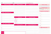 Daily Business Planner - Rose