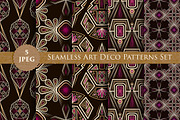 ART DECO seamless patterns set