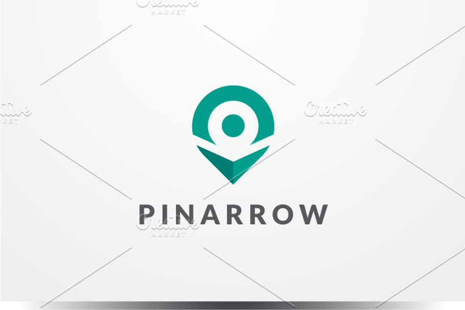 Pin Arrow Logo in Logo Templates - product preview 8