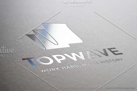 Top Wave Logo in Logo Templates - product preview 2