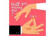 Will you marry me poster