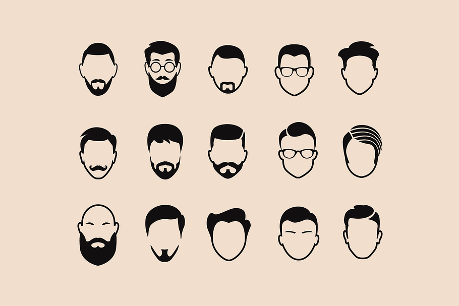 15 Abstract Male Icons in Graphics - product preview 8