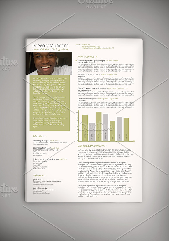 The Executive CV + Cover Letter in Letter Templates - product preview 5