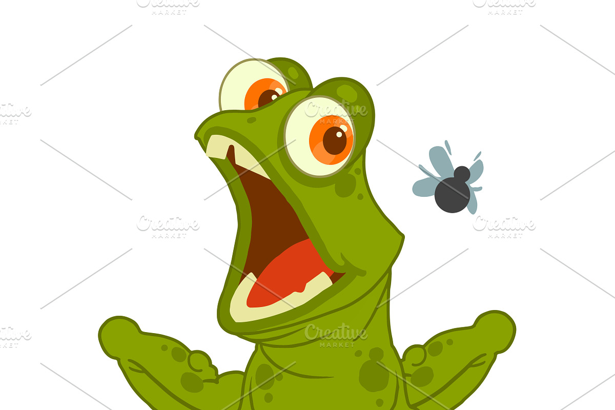 Frog vector character in Illustrations - product preview 8