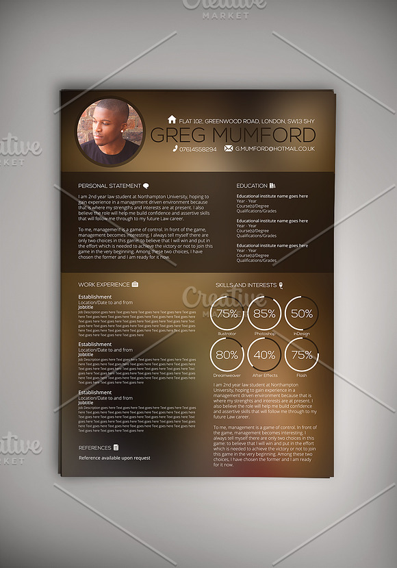 The Muffin Collection CV in Resume Templates - product preview 5