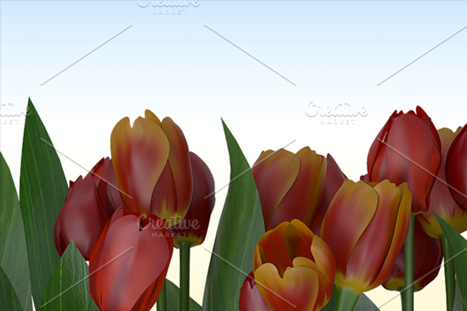 Many tulips in Illustrations - product preview 8