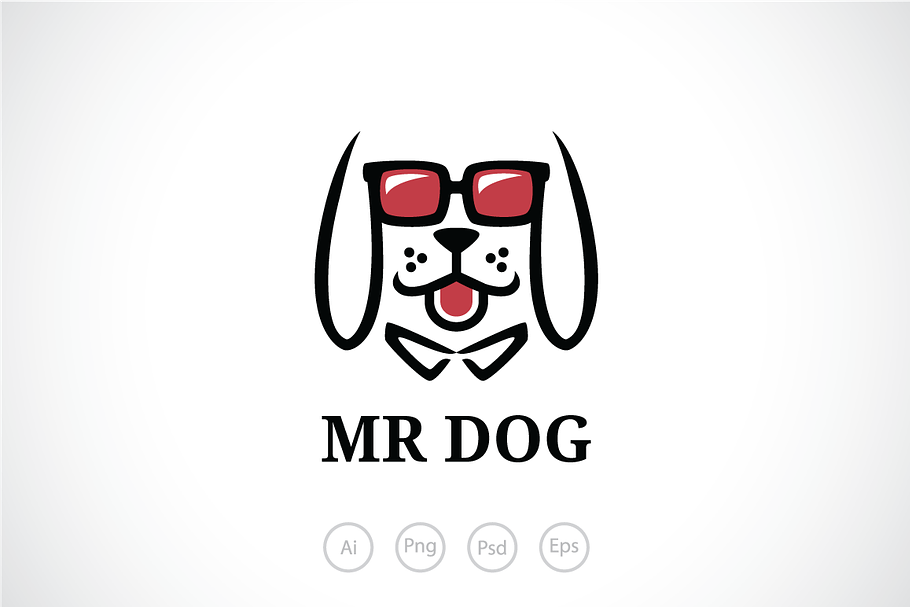 Mr Dog Logo Template in Logo Templates - product preview 8