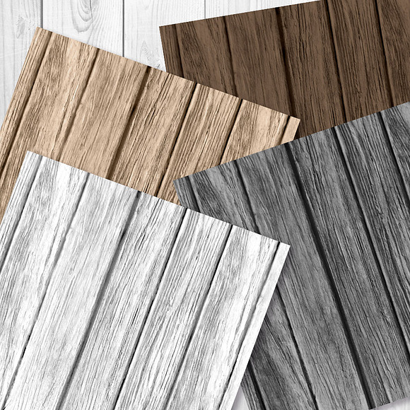 Wood Digital Paper- Colored in Textures - product preview 1
