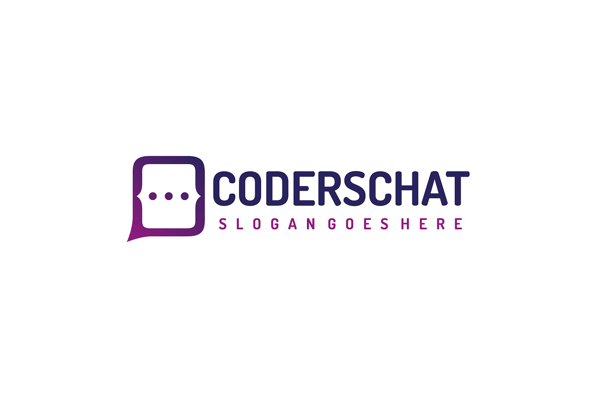 Code Chat Logo in Logo Templates - product preview 8