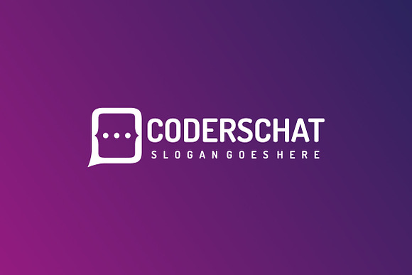 Code Chat Logo in Logo Templates - product preview 1