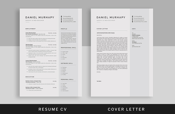 Resume/CV in Stationery Templates - product preview 1