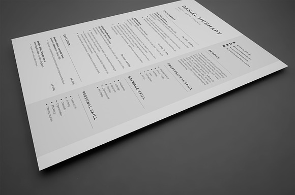 Resume/CV in Stationery Templates - product preview 3