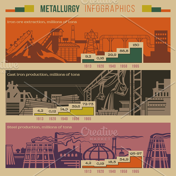Retro Infographics in Illustrations - product preview 2