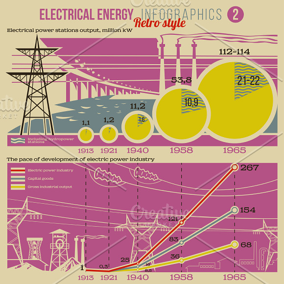 Retro Infographics in Illustrations - product preview 6
