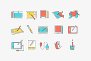 15 Graphics Tablet Icons