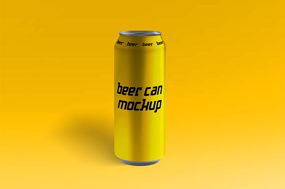 Beer can mockup in Product Mockups - product preview 2
