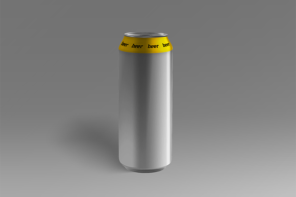 Beer can mockup in Product Mockups - product preview 5