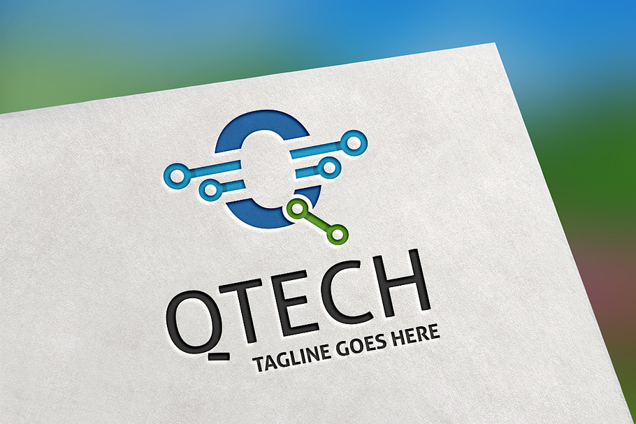 QTech (Letter Q) Logo in Logo Templates - product preview 8