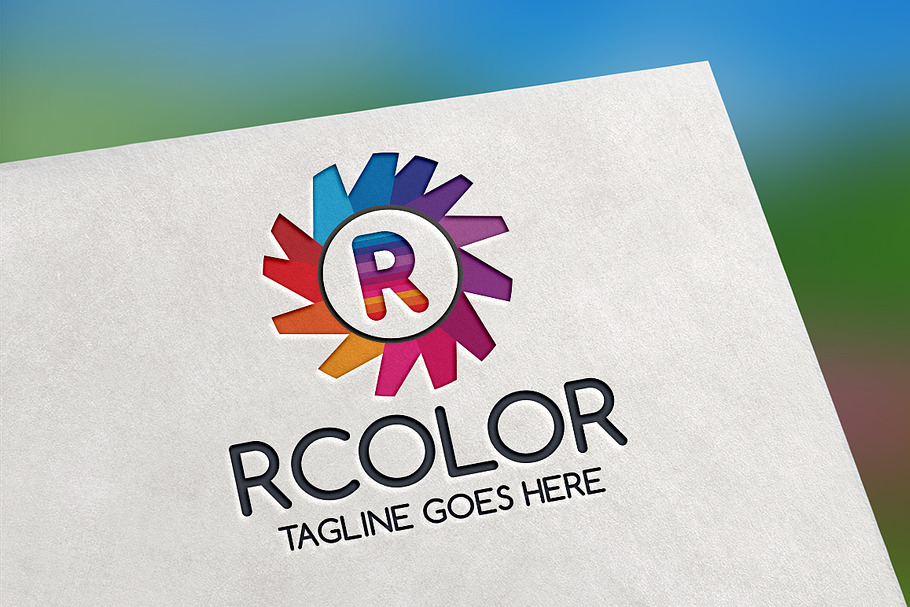 RColor (Letter R) Logo in Logo Templates - product preview 8