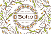 Boho - Frames and Wreaths set