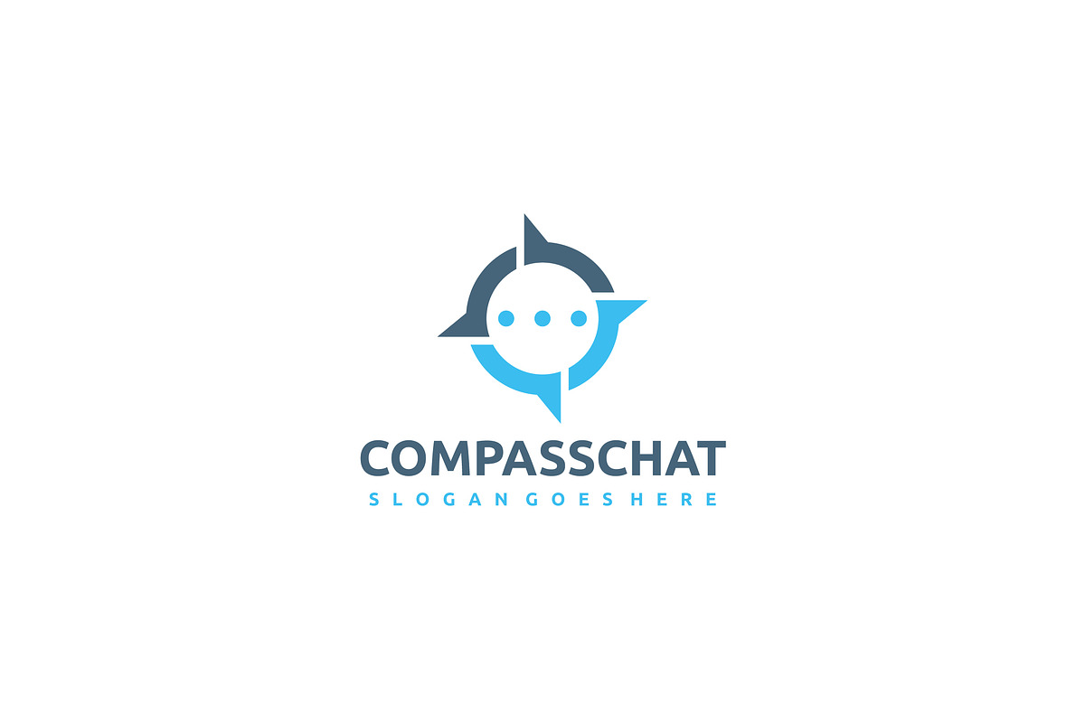 Compass Chat Logo in Logo Templates - product preview 8
