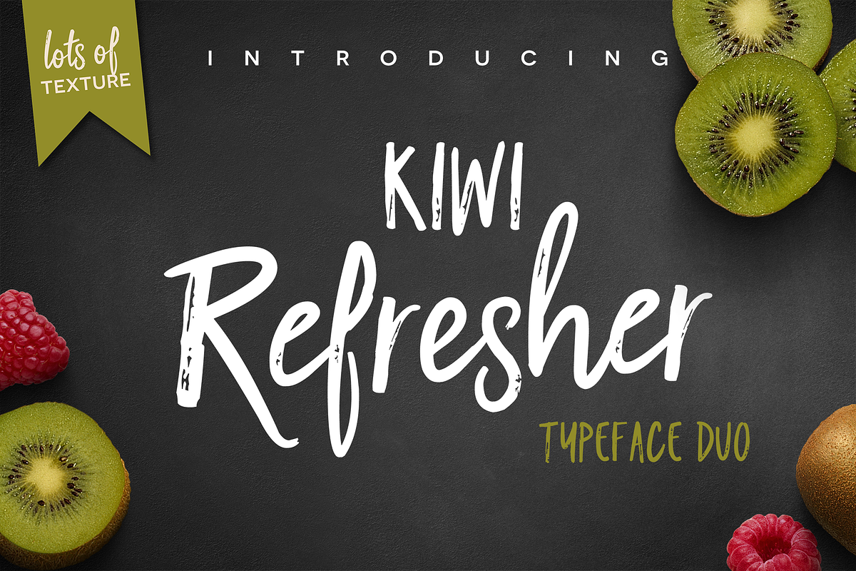 Kiwi Refresher Font Duo in Script Fonts - product preview 8