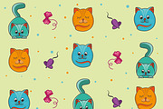 Pattern background kittens