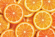 Orange slice background for summer.