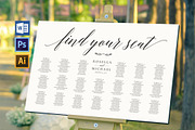 Wedding seating chart SHR168